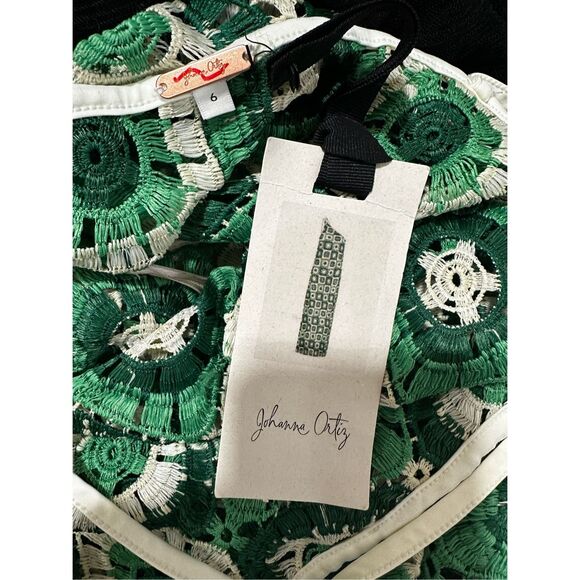 NWT Johanna Ortiz Lemongrass Ankle Maxi Dress Green 6 $780 - Picture 13 of 15